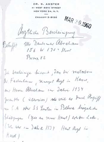 Ärztliche Bescheinigung Handschriftlich