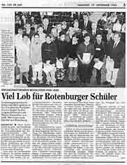 Viel Lob für Rotenburger Schüler